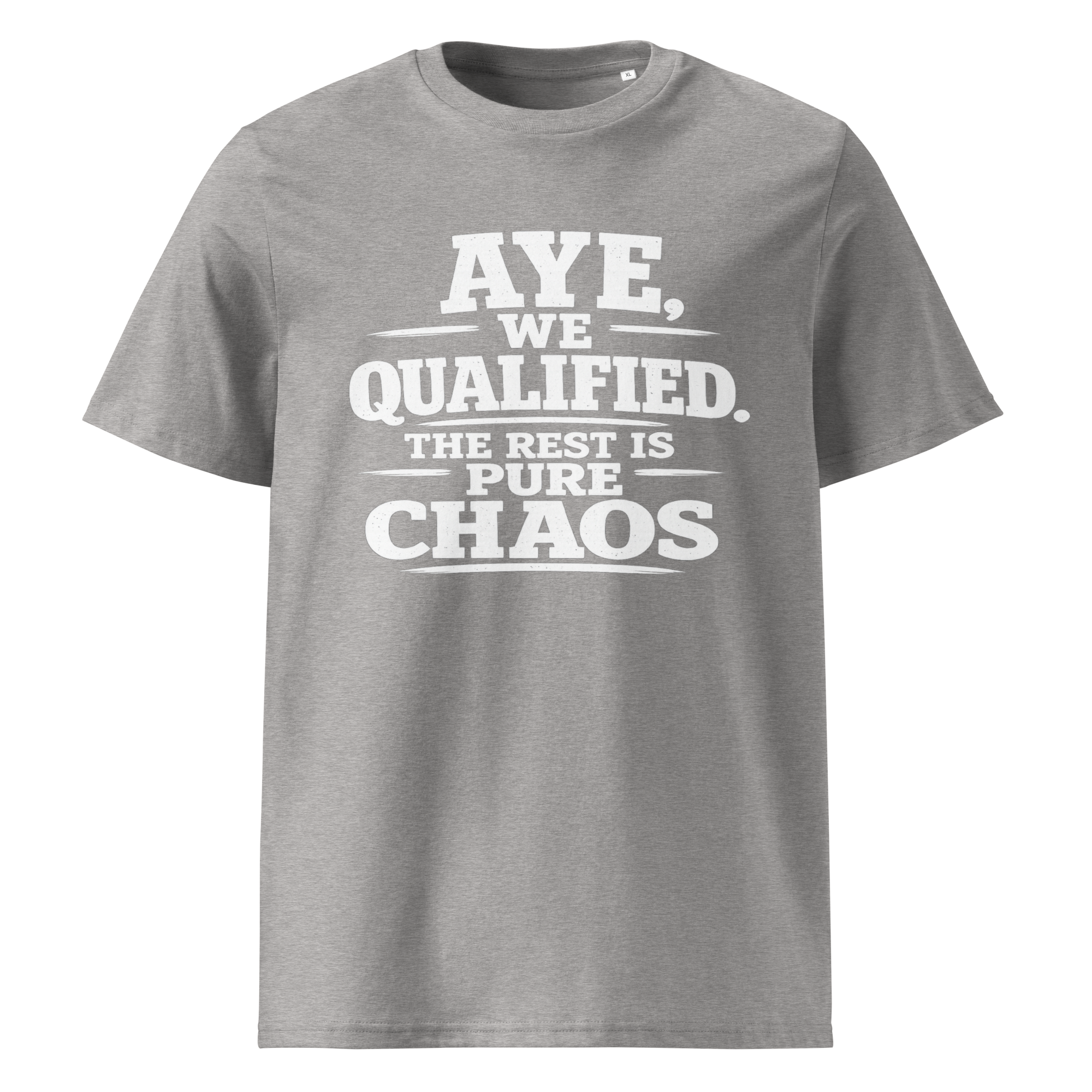 Aye, We Qualified T-Shirt World Cup 2026 White Letter