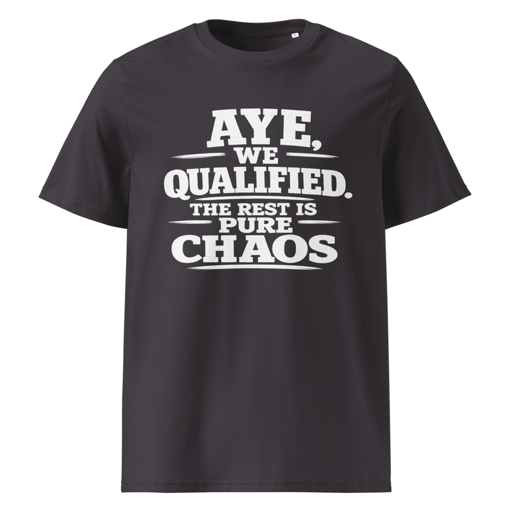 Aye, We Qualified T-Shirt World Cup 2026 White Letter