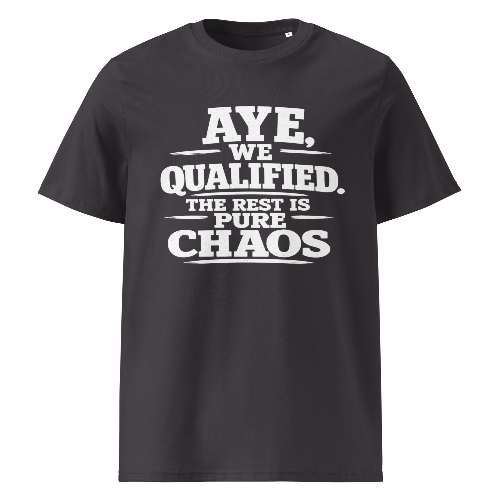 Aye, We Qualified T-Shirt World Cup 2026 White Letter
