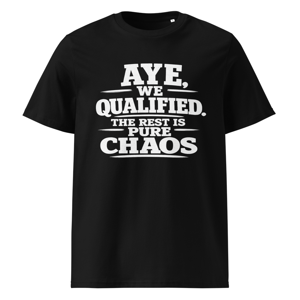 Aye, We Qualified T-Shirt World Cup 2026 White Letter