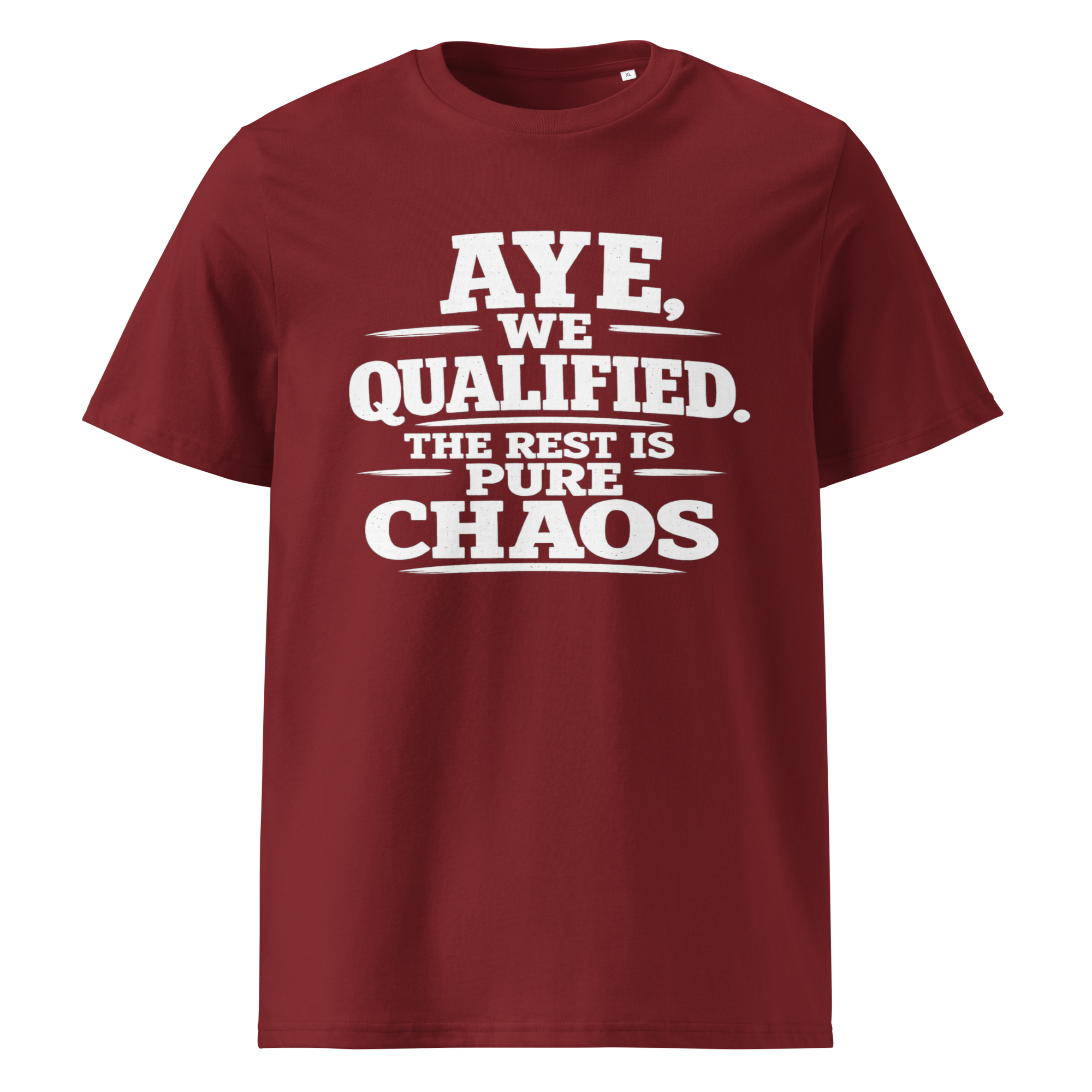 Aye, We Qualified T-Shirt World Cup 2026 White Letter