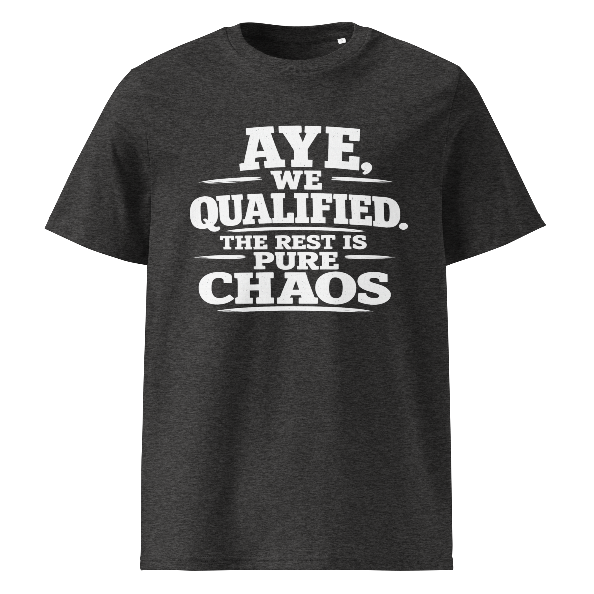 Aye, We Qualified T-Shirt World Cup 2026 White Letter