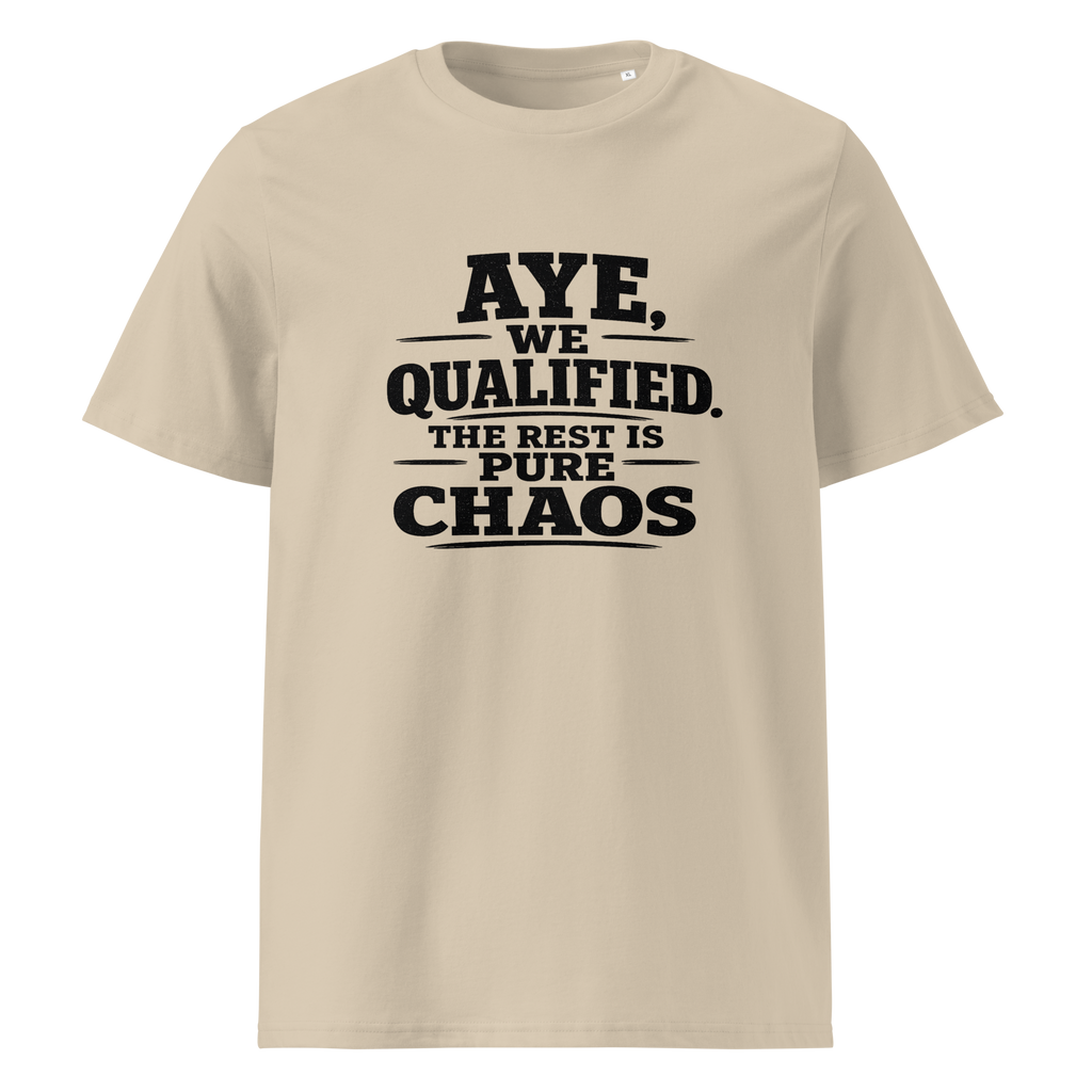 Aye, We Qualified T-Shirt World Cup 2026 Black Letter