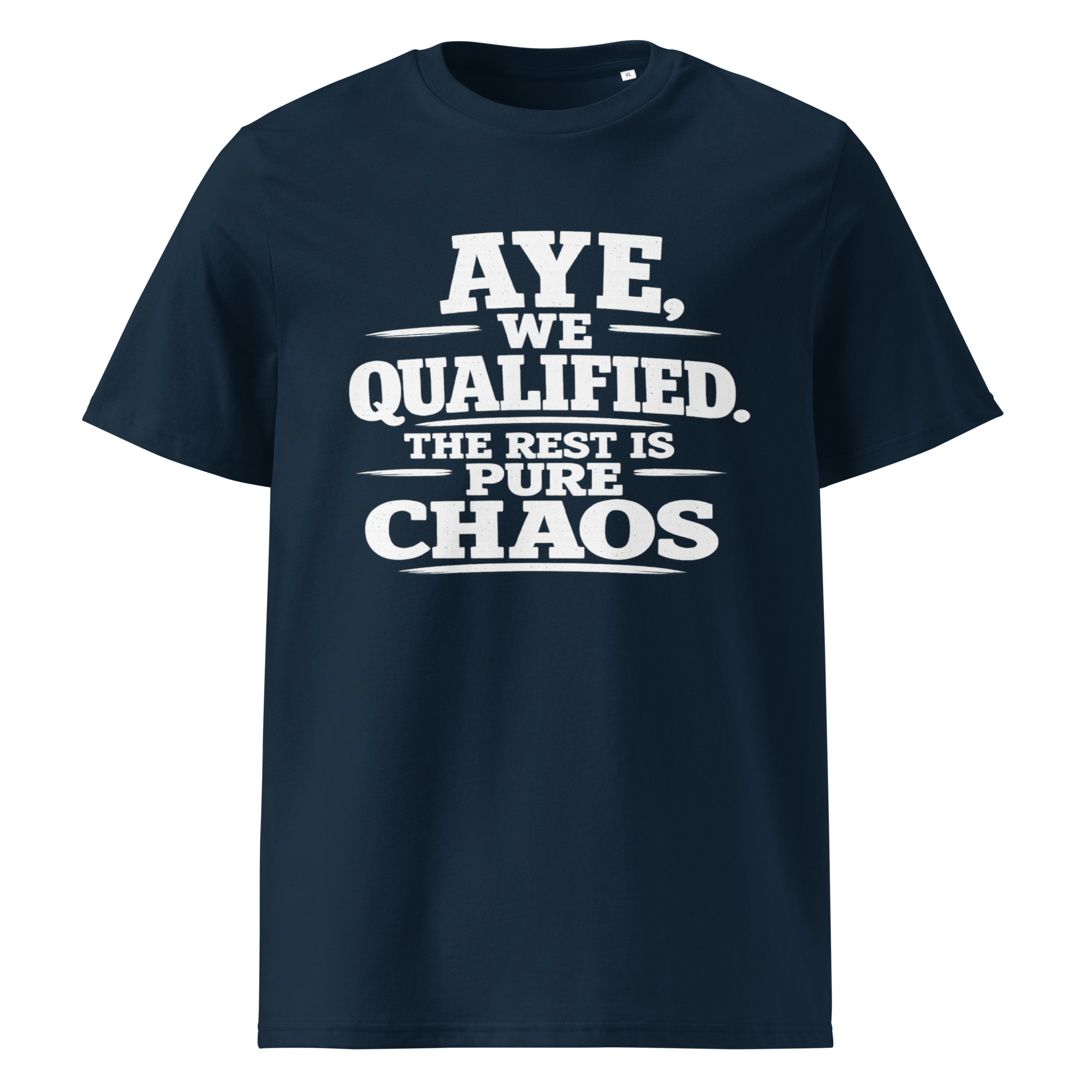 Aye, We Qualified T-Shirt World Cup 2026 White Letter
