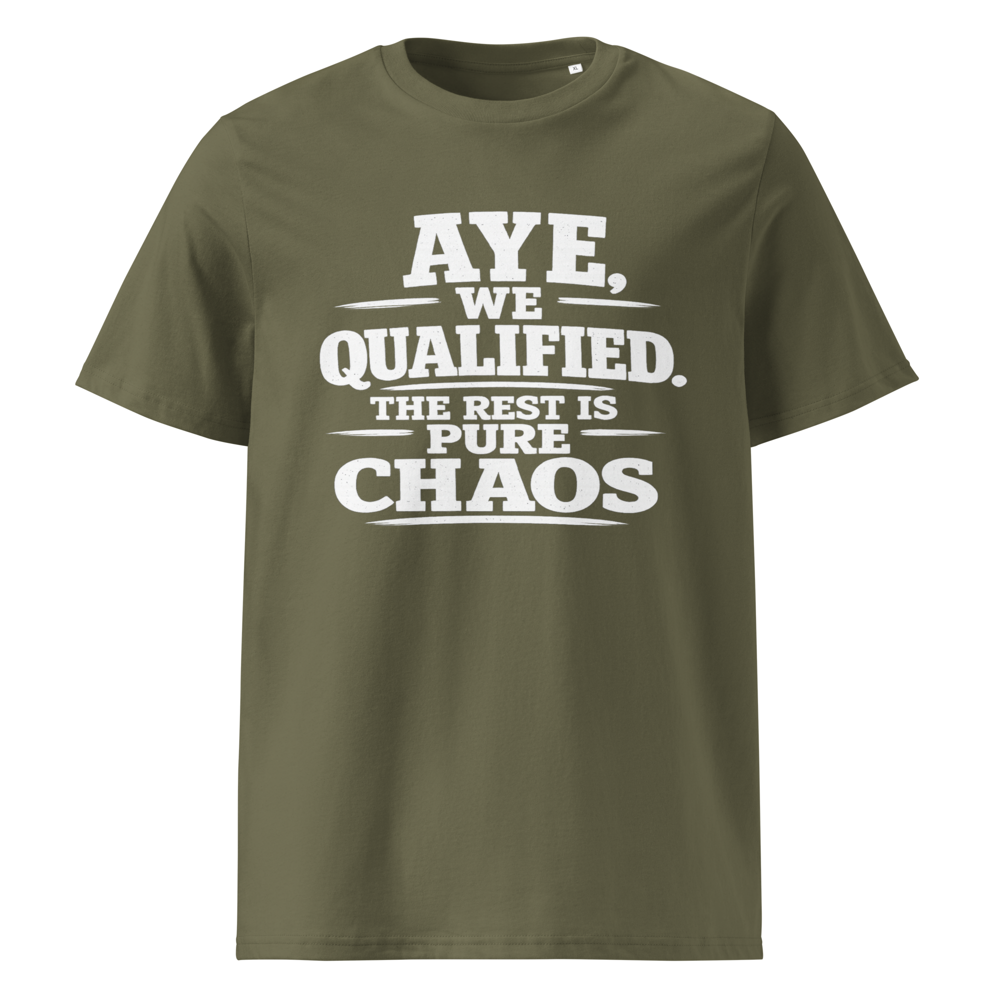 Aye, We Qualified T-Shirt World Cup 2026 White Letter