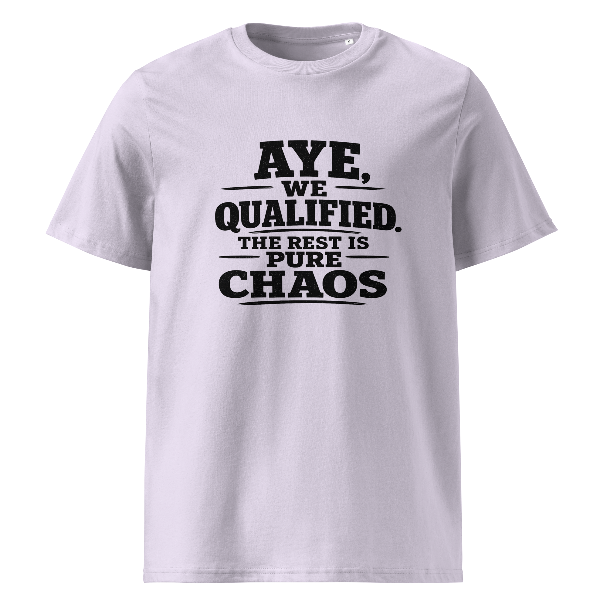 Aye, We Qualified T-Shirt World Cup 2026 Black Letter