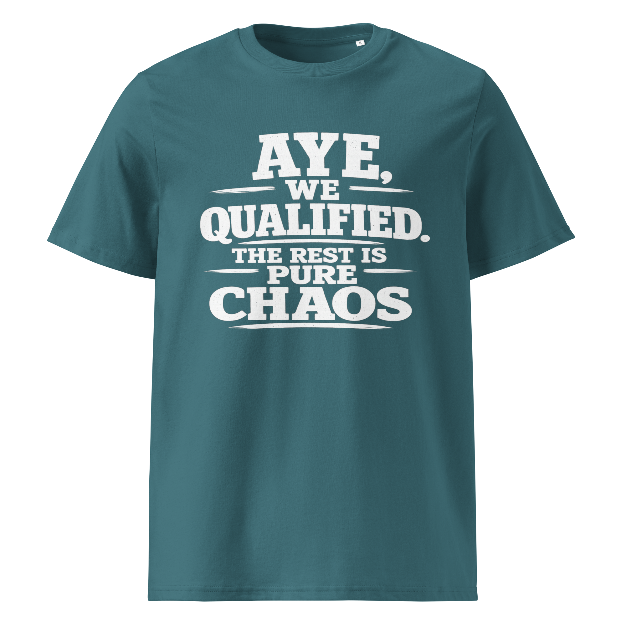 Aye, We Qualified T-Shirt World Cup 2026 White Letter