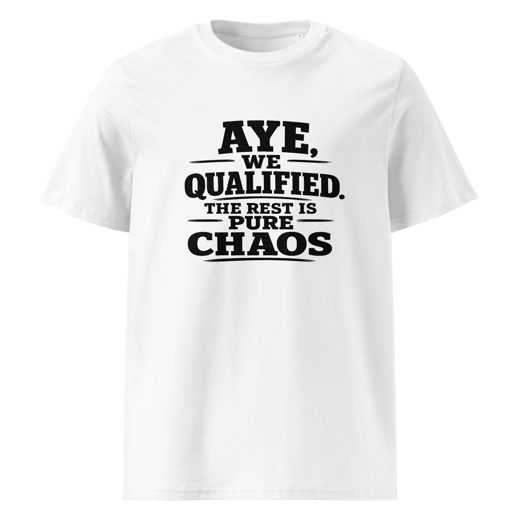 Aye, We Qualified T-Shirt World Cup 2026 Black Letter